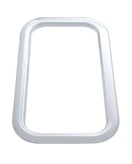 (CARD) CHROME PLASTIC 2005+ PETERBILT INTERIOR VIEW WINDOW TRIM