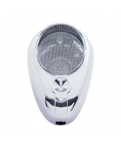 (BULK) CHROME PLASTIC SIGNATURE C.B. MICROPHONE COVER - INDENTED (BULK) CHROME PLASTIC SIGNATURE C.B. MICROPHONE COVER - INDENTED