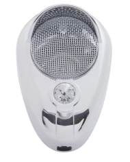 (CARD) CHROME PLASTIC SIGNATURE C.B. MICROPHONE COVER W/ DIAMOND - CLEAR (CARD) CHROME PLASTIC SIGNATURE C.B. MICROPHONE COVER W/ DIAMOND - CLEAR