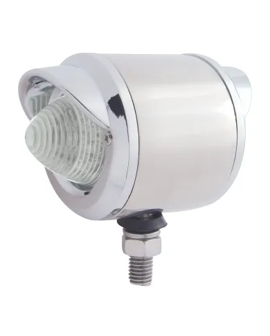 UP31807-SS 2" Double Face Light With 9 LED 2" Beehive Lights & Visors - Amber & Red LED/Clear Lens