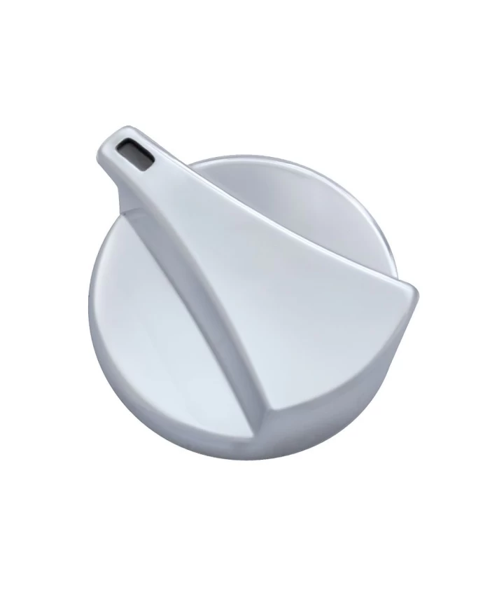(CARD) CHROME PLASTIC PETERBILT TIMER KNOB - PLAIN