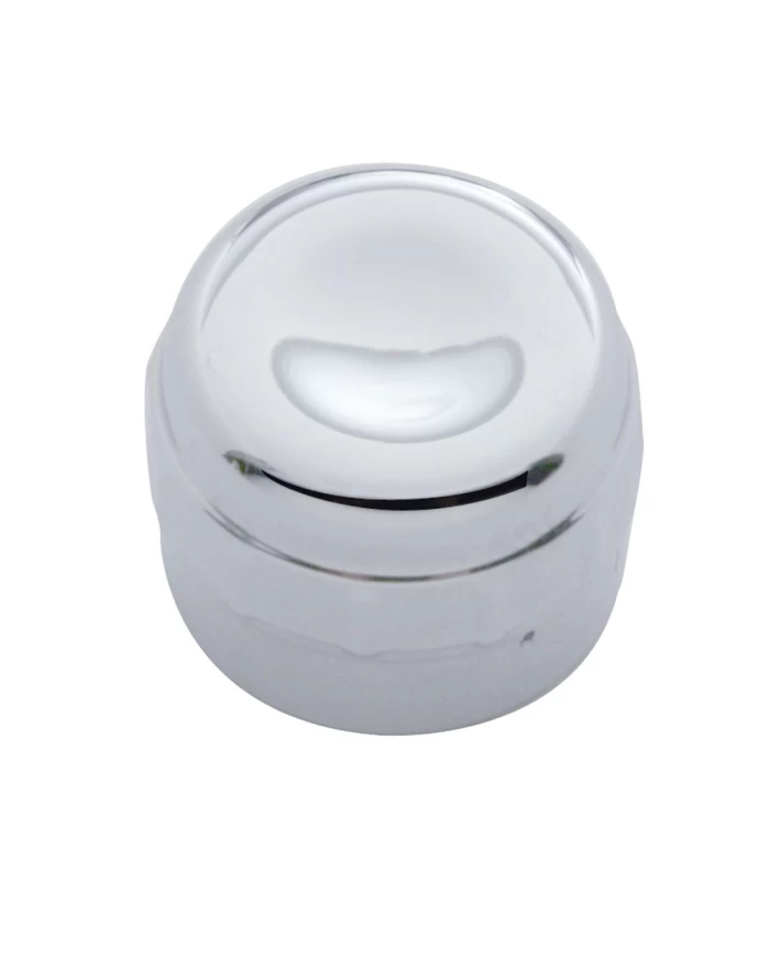 (CARD) CHROME PLASTIC DELPHI RADIO KNOB - PLAIN