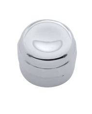 (CARD) CHROME PLASTIC DELPHI RADIO KNOB - PLAIN (CARD) CHROME PLASTIC DELPHI RADIO KNOB - PLAIN