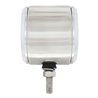 UP31814-Stainless 2.5" Double Face Light With LED Lights & Bezels - Amber & Red LED/Amber & Red Lens