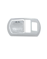 (CARD) CHROME PLASTIC 2006+ KENWORTH DRIVER SIDE REAR VIEW MIRROR SWITCH COVER