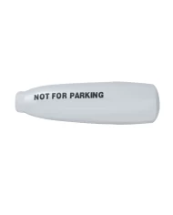 (CARD) CHROME PLASTIC 2006+ KENWORTH "NOT FOR PARKING" AIR VALVE LEVER COVER
