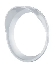 (CARD) CHROME PLASTIC 2006+ KENWORTH LARGE GAUGE COVER WITH VISOR