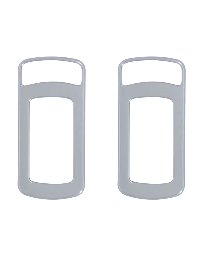 (2/CARD) CHROME PLASTIC KENWORTH ROCKER SWITCH TRIM - OPEN STYLE
