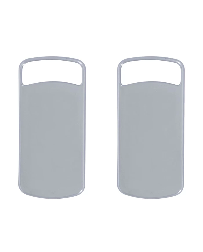 (2/CARD) CHROME PLASTIC KENWORTH ROCKER SWITCH TRIM - BLANK STYLE (2/CARD) CHROME PLASTIC KENWORTH ROCKER SWITCH TRIM - BLANK STYLE