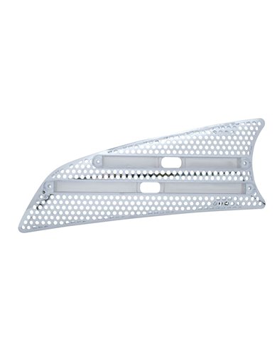(CARD) CHROME PLASTIC 2007+ KENWORTH T660 AIR INTAKE W/ 2 LIGHT CUTOUTS - DRIVER (CARD) CHROME PLASTIC 2007+ KENWORTH T660 AIR INTAKE W/ 2 LIGHT CUTOUTS - DRIVER