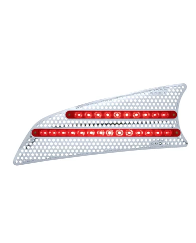 (CARD) CR. PL. 2007+ KW T660 DRIVER SIDE AIR INTAKE W/ 10 RED LED 9" & 14 RED LED 12" LIGHT BAR - RED LENS (CARD) CR. PL. 2007+ KW T660 DRIVER SIDE AIR INTAKE W/ 10 RED LED 9" & 14 RED LED 12" LIGHT BAR - RED LENS