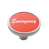 UP23284-"Emergency" Short Air Valve Knob - Red Aluminum Sticker