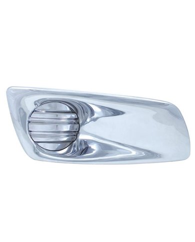 (CARD) CHROME PLASTIC KENWORTH T660 FRONT BUMPER LIGHT BEZEL WITHOUT LIGHT HOLE - PASSENGER (CARD) CHROME PLASTIC KENWORTH T660 FRONT BUMPER LIGHT BEZEL WITHOUT LIGHT HOLE - PASSENGER