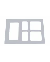 (SKPK) STAINLESS STEEL VOLVO SWITCH PANEL TRIM W/ GAUGE (SKPK) STAINLESS STEEL VOLVO SWITCH PANEL TRIM W/ GAUGE