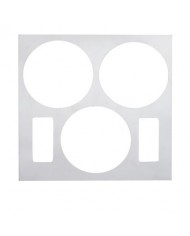 (CARD) STAINLESS STEEL VOLVO A/C CONTROL TRIM (CARD) STAINLESS STEEL VOLVO A/C CONTROL TRIM