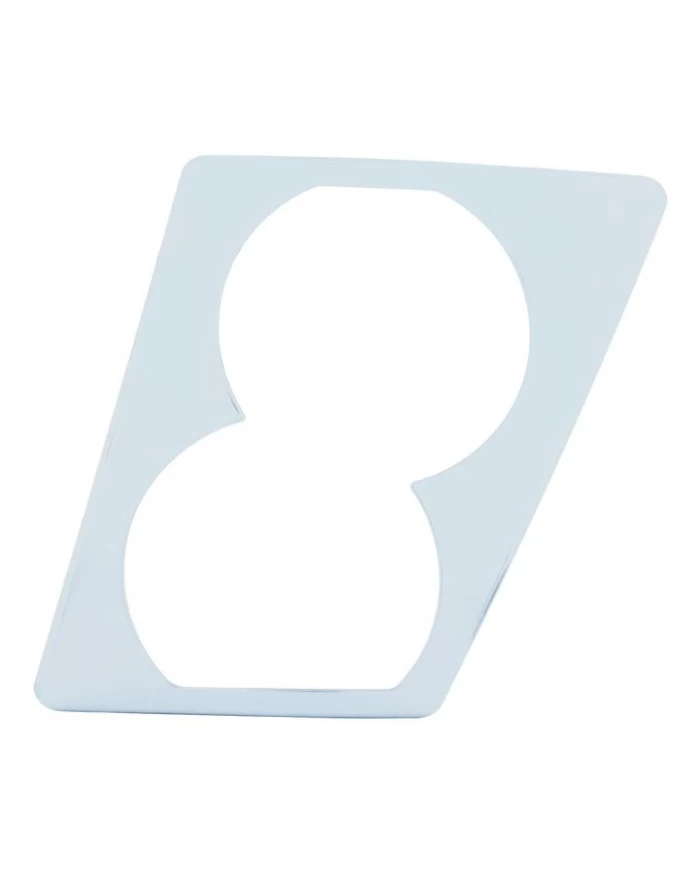 (CARD) CHROME PLASTIC VOLVO DRL/FOG LIGHT COVER - DRIVER