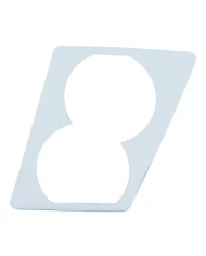 (CARD) CHROME PLASTIC VOLVO DRL/FOG LIGHT COVER - DRIVER