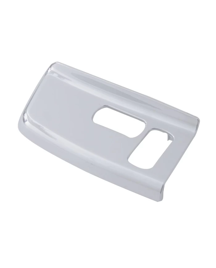 (CARD) CHROME PLASTIC PETERBILT 387 WINDOW SWITCH TRIM - PASSENGER