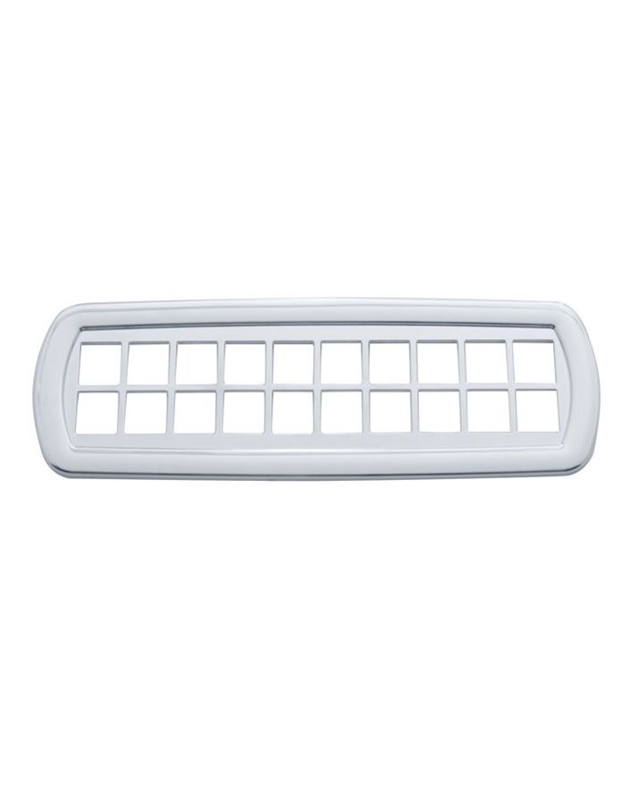 (CARD) CHROME PLASTIC PETERBILT 387 WARNING LIGHT TRIM