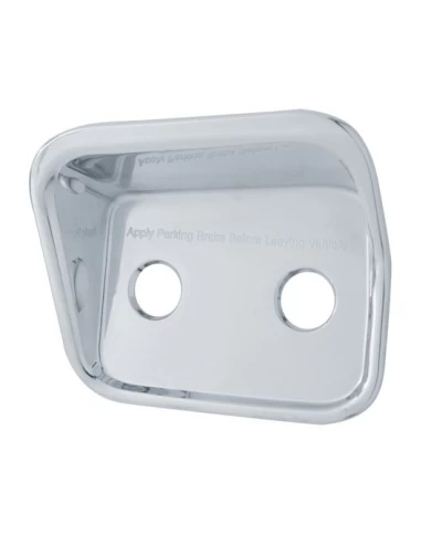 (CARD) CHROME PLASTIC 2006+ PETERBILT AIR VALVE BEZEL COVER (CARD) CHROME PLASTIC 2006+ PETERBILT AIR VALVE BEZEL COVER