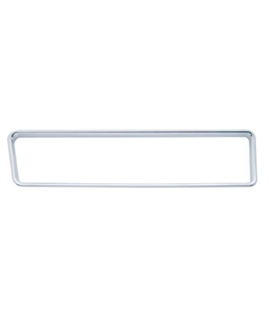 (CARD) CHROME PLASTIC FREIGHTLINER A/C PANEL BEZEL W/O VISOR (CARD) CHROME PLASTIC FREIGHTLINER A/C PANEL BEZEL W/O VISOR