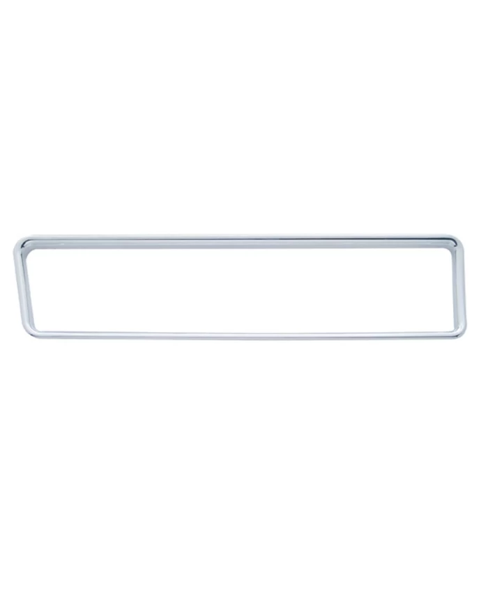 (CARD) CHROME PLASTIC FREIGHTLINER A/C PANEL BEZEL W/O VISOR