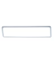 (CARD) CHROME PLASTIC FREIGHTLINER A/C PANEL BEZEL W/O VISOR