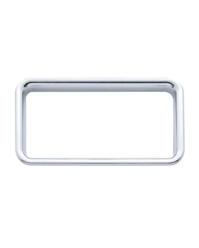 (CARD) CHROME PLASTIC FREIGHTLINER LIGHT PANEL BEZEL (CARD) CHROME PLASTIC FREIGHTLINER LIGHT PANEL BEZEL