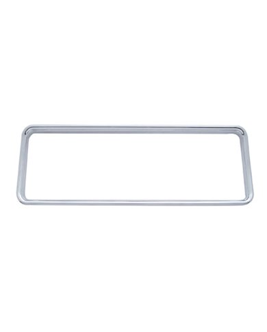 (CARD) CHROME PLASTIC FREIGHTLINER RADIO PANEL BEZEL (CARD) CHROME PLASTIC FREIGHTLINER RADIO PANEL BEZEL