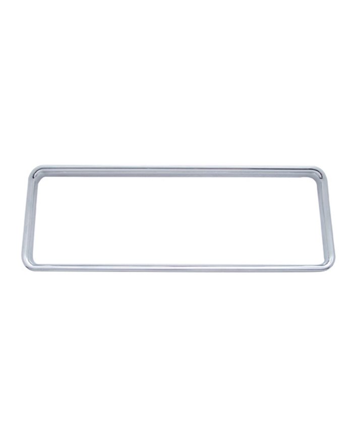 (CARD) CHROME PLASTIC FREIGHTLINER RADIO PANEL BEZEL
