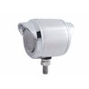 UP31817-Stainless 2.5" Double Face Light With LED Lights & Visors - Amber & Red LED/Clear Lens