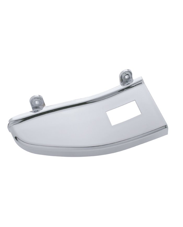 (CARD) CHROME PLASTIC FREIGHTLINER WINDOW SWITCH PANEL - PASSENGER SIDE W/ 1 OPENING