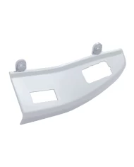 (CARD) CHROME PLASTIC FREIGHTLINER FRONT DOOR HANDLE TRIM - DRIVER SIDE W/ 2 OPENINGS (CARD) CHROME PLASTIC FREIGHTLINER FRONT DOOR HANDLE TRIM - DRIVER SIDE W/ 2 OPENINGS