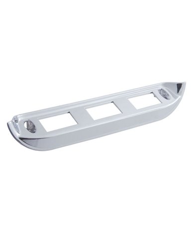 (CARD) CHROME PLASTIC INTERNATIONAL WINDOW CONTROL PANEL - 3 OPENINGS (CARD) CHROME PLASTIC INTERNATIONAL WINDOW CONTROL PANEL - 3 OPENINGS