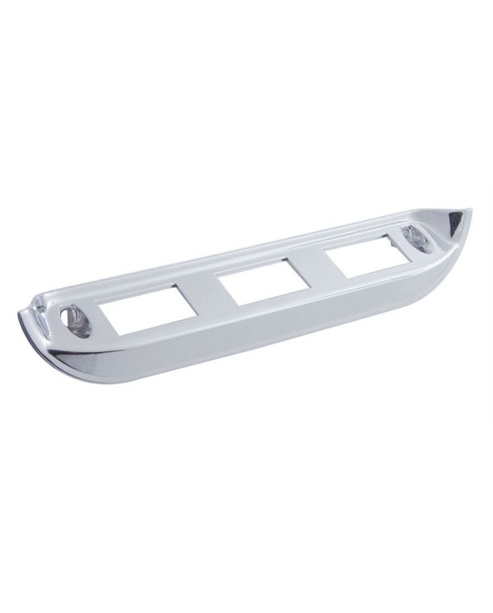 (CARD) CHROME PLASTIC INTERNATIONAL WINDOW CONTROL PANEL - 3 OPENINGS (CARD) CHROME PLASTIC INTERNATIONAL WINDOW CONTROL PANEL - 3 OPENINGS