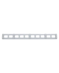 (CARD) CHROME PLASTIC FREIGHTLINER PUSH BUTTON PANEL TRIM