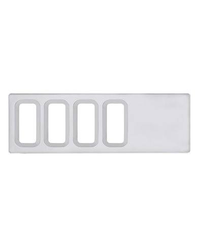 (CARD) INTERNATIONAL DASH SWITCH PANEL COVER - 4 OPENINGS (CARD) INTERNATIONAL DASH SWITCH PANEL COVER - 4 OPENINGS
