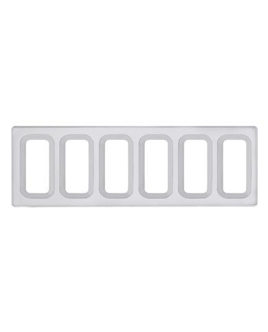 (CARD) INTERNATIONAL DASH SWITCH PANEL COVER - 6 OPENINGS (CARD) INTERNATIONAL DASH SWITCH PANEL COVER - 6 OPENINGS