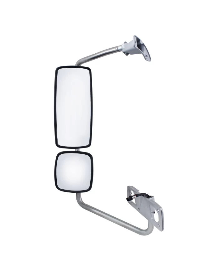 (BOX) CHROME 2002+ FREIGHTLINER COLUMBIA MIRROR ASSEMBLY WITH DEFROST - DRIVER (BOX) CHROME 2002+ FREIGHTLINER COLUMBIA MIRROR ASSEMBLY WITH DEFROST - DRIVER