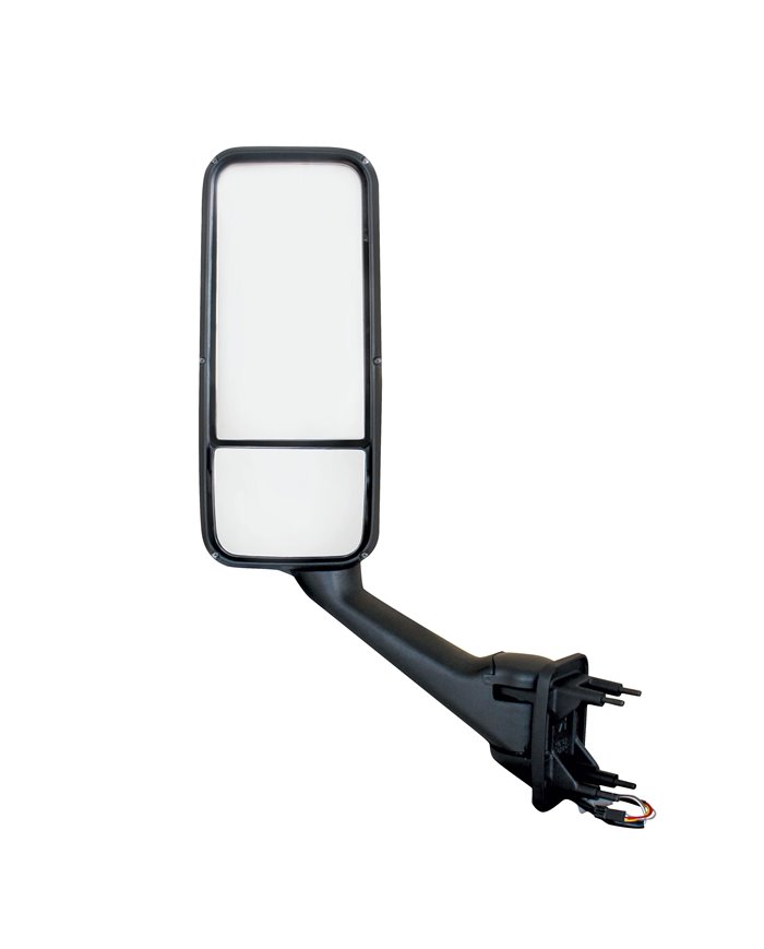 (BOX) PETERBILT 387, 587 & KENWORTH T2000, T700 CHROME MIRROR ASSEMGLY - DRIVER (BOX) PETERBILT 387, 587 & KENWORTH T2000, T700 CHROME MIRROR ASSEMGLY - DRIVER