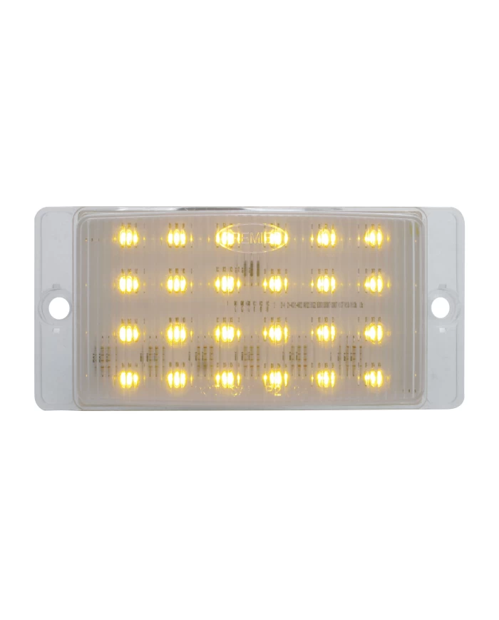 (BULK) 24 AMBER LED LIGHT FOR 46124 - CLEAR LENS