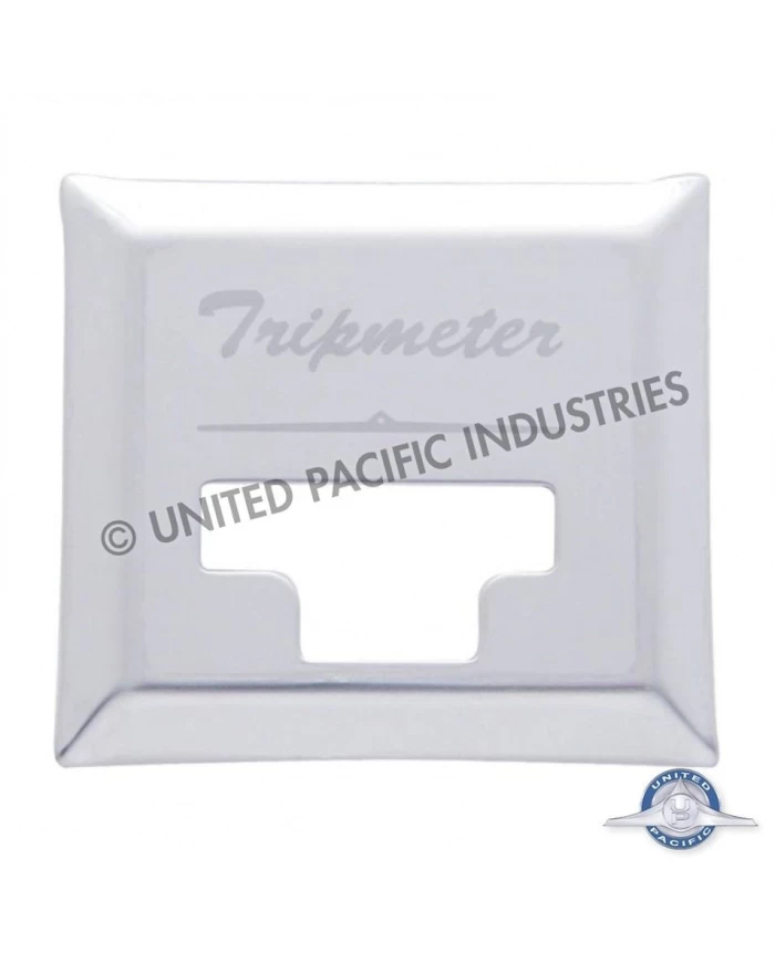 (CARD) STAINLESS STEEL PETERBILT TRIPMETER - ENGRAVED