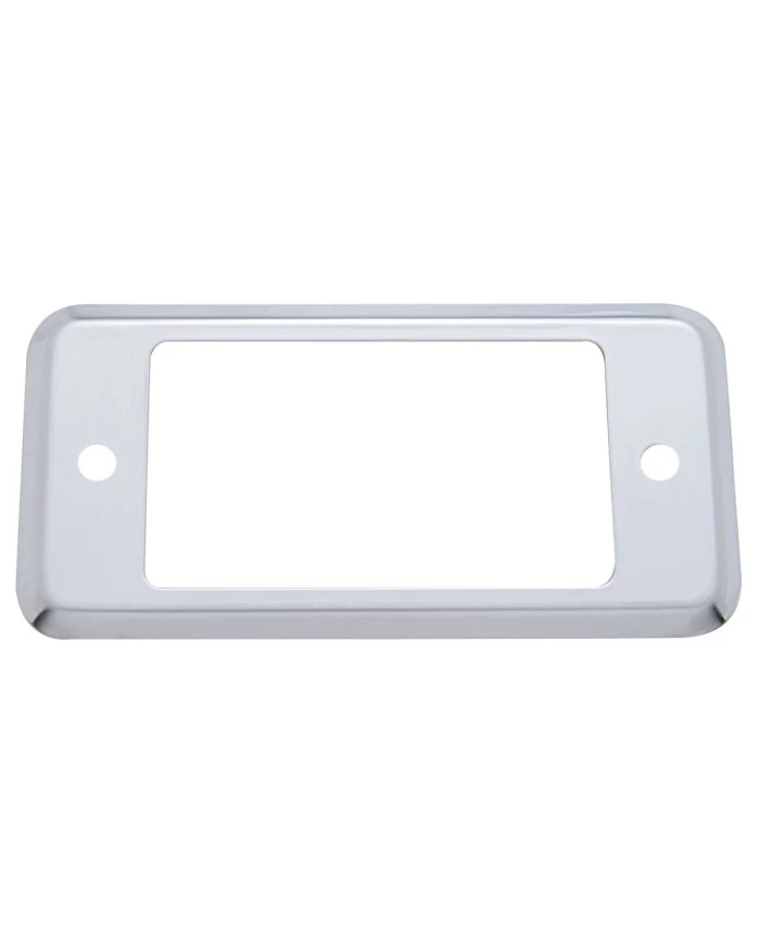 (CARD) STAINLESS STEEL PETERBILT "A" PANEL POCKET HOLE COVER - PLAIN