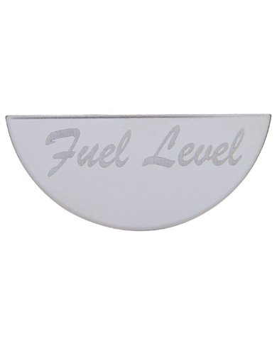 (CARD) STAINLESS STEEL PETERBILT GAUGE EMBLEM - FUEL LEVEL (CARD) STAINLESS STEEL PETERBILT GAUGE EMBLEM - FUEL LEVEL