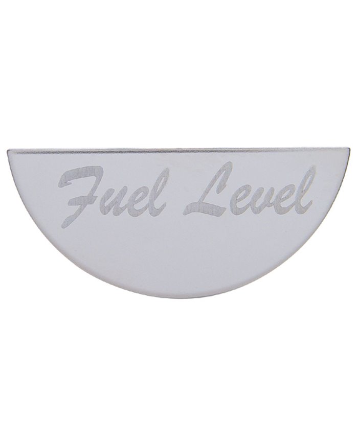 (CARD) STAINLESS STEEL PETERBILT GAUGE EMBLEM - FUEL LEVEL