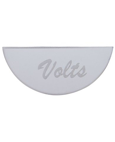 (CARD) STAINLESS STEEL PETERBILT GAUGE EMBLEM - VOLTS (CARD) STAINLESS STEEL PETERBILT GAUGE EMBLEM - VOLTS