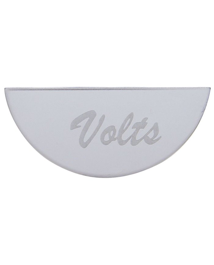 (CARD) STAINLESS STEEL PETERBILT GAUGE EMBLEM - VOLTS
