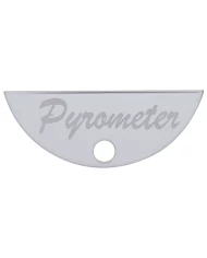 (CARD) STAINLESS STEEL PETERBILT GAUGE EMBLEM - DIGITAL PYROMETER