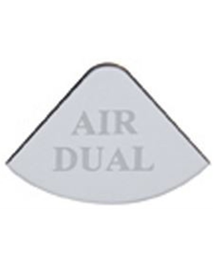 (CARD) STAINLESS STEEL FREIGHTLINER GAUGE PLATE - AIR DUAL
