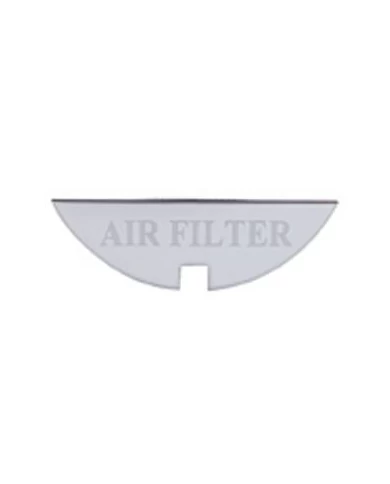 (CARD) STAINLESS STEEL FREIGHTLINER GAUGE PLATE - AIR FILTER (CARD) STAINLESS STEEL FREIGHTLINER GAUGE PLATE - AIR FILTER
